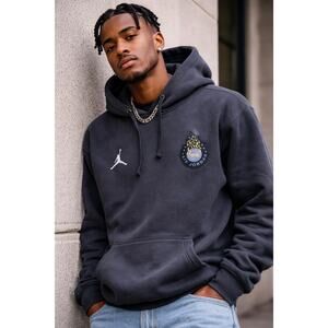 Nike Air Jordan Hoodie Mens Black Jumpman Pullover Sweatshirt Graphic Logo